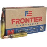 Frontier Cartridge Military Grade Ammunition 223 Remington 55 Grain Hornady Full Metal Jacket Boat Tail