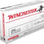 Winchester USA Ammunition 25 ACP 50 Grain Full Metal Jacket