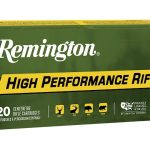 Remington High Performance Rifle Ammunition 222 Remington 50 Grain Pointed Soft Point Box of 20