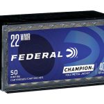 Federal Champion Target Ammunition 22 Winchester Magnum Rimfire (WMR) 40 Grain Full Metal Jacket