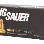 Sig Sauer Elite Performance Ammunition 9mm Luger 147 Grain Full Metal Jacket