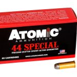 Atomic Cowboy Action Ammunition 44 Special 200 Grain Lead Round Nose Flat Point Box of 50