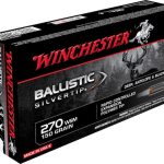 Winchester Ballistic Silvertip Ammunition 270 Winchester Short Magnum (WSM) 150 Grain Rapid Controlled Expansion Polymer Tip Box of 20