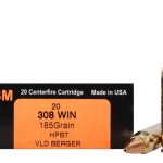308 WIN rifle cartridges
