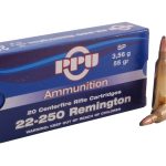 22-250 Remington ammunition box