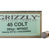 Grizzly 45 Colt cartridges