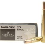 Federal Power-Shok Ammunition 375 H&H Magnum 300 Grain Soft Point Box of 20