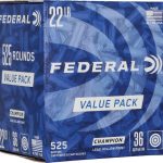 Federal Champion Ammunition 22 Long Rifle 36 Grain Lead Hollow Point