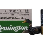 Remington Sportsman Hi-Speed Ammunition 12 Gauge 3" 1-1/4 oz BB Non-Toxic Steel Shot
