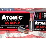 Atomic Ammunition 45 ACP +P 230 Grain Bonded Jacketed Hollow Point Box of 50