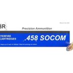 SBR Ammunition 458 SOCOM 350 Grain Soft Point Box of 20
