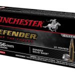 Winchester Defender Ammunition 5.56x45mm NATO 64 Grain Bonded Jacketed Hollow Point Box of 20