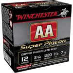 Winchester AA Super Pigeon Ammunition 12 Gauge 2-3/4" 1-1/4 oz #7-1/2 Shot