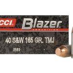 Blazer Ammunition 40 S&W 165 Grain Total Metal Jacket