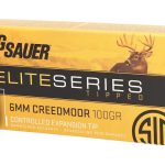 Sig Sauer Elite Hunter Tipped Ammunition 6mm Creedmoor 100 Grain Polymer Tip Box of 20