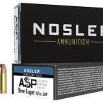 Nosler ASP Ammunition 9mm Luger 147 Grain Jacketed Hollow Point