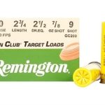 Remington Gun Club Target Ammunition 20 Gauge 2-3/4" 7/8 oz #9 Shot