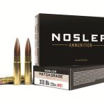 Nosler Match Grade Ammunition 300 AAC Blackout Subsonic 220 Grain Custom Competition Hollow Point Boat Tail Box of 20