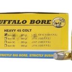 Buffalo Bore Ammunition 45 Colt (Long Colt) +P 325 Grain Lead Long Flat Nose