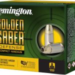 Remington Golden Saber Defense Compact Ammunition 40 S&W 180 Grain Brass Jacketed Hollow Point Box of 20