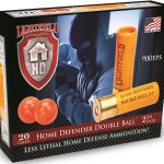 Lightfield Home Defender Less Lethal Ammunition 20 Gauge 2-3/4" Double Rubber Balls Box of 5