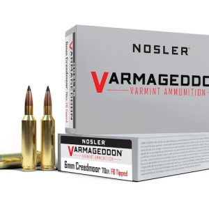 Nosler Varmageddon ammunition box