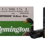Remington Sportsman Hi-Speed Ammunition 12 Gauge 3-1/2" 1-3/8 oz #2 Non-Toxic Steel Shot
