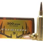 Federal Fusion Ammunition 300 Winchester Short Magnum (WSM) 165 Grain Bonded Spitzer Boat Tail