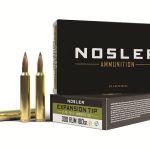 Nosler E-Tip Ammunition 300 Remington Ultra Magnum 180 Grain Polymer Tip Lead-Free Box of 20
