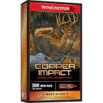 Winchester Copper Impact Ammunition 300 Winchester Magnum 150 Grain Copper Extreme Point Polymer Tip Lead-Free Box of 20