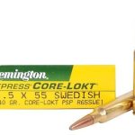 Remington Core-Lokt Ammunition 6.5x55mm Swedish Mauser 140 Grain Core-Lokt Pointed Soft Point Box of 20