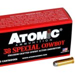 Atomic Cowboy Action Ammunition 38 Special 125 Grain Lead Flat Nose Box of 50
