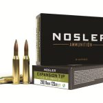 Nosler E-Tip Ammunition 260 Remington 120 Grain Polymer Tip Lead-Free Box of 20
