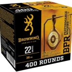 Browning BPR Ammunition 22 Long Rifle 36 Grain Copper Plated Hollow Point