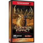 Winchester Copper Impact Ammunition 300 Winchester Magnum 180 Grain Copper Extreme Point Polymer Tip Lead Free Box of 20