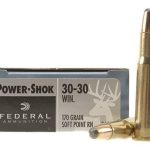 Federal Power-Shok Ammunition 30-30 Winchester 170 Grain Round Nose Soft Point