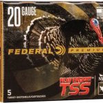 Federal Premium Heavyweight TSS Turkey Ammunition 20 Gauge 3" 1-5/8 oz Non-Toxic Tungsten Super Shot Flitecontrol Flex Wad