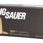 Sig Sauer Elite Performance Ammunition 300 AAC Blackout 125 Grain Full Metal Jacket Box of 20