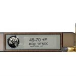 Grizzly Ammunition 45-70 Government +P 460 Grain Cast Performance Lead Wide Flat Nose Gas Check Box of 20