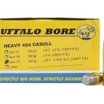 Buffalo Bore Ammunition 454 Casull 360 Grain Lead Long Wide Nose