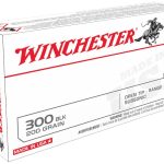 Winchester USA Ammunition 300 AAC Blackout Subsonic 200 Grain Open Tip Range