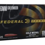 Federal Premium Gold Medal Berger Ammunition 6mm Creedmoor 109 Grain Hollow Point Boat Tail