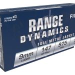 Fiocchi Range Dynamics - Subsonic Ammunition 9mm Luger 147 Grain Full Metal Jacket Box of 50