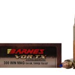 Barnes VOR-TX Ammunition 300 Winchester Magnum 150 Grain TTSX Polymer Tipped Spitzer Boat Tail Lead-Free Box of 20