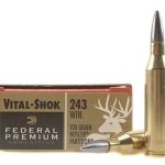 Federal Premium Vital-Shok Ammunition 243 Winchester 100 Grain Nosler Partition Moly Box of 20
