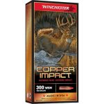 Winchester Copper Impact Ammunition 300 Winchester Short Magnum (WSM) 150 Grain Copper Extreme Point Polymer Tip Lead-Free Box of 20