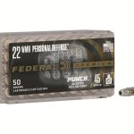Federal Premium Punch Ammunition 22 Winchester Magnum Rimfire (WMR) 45 Grain Jacketed Hollow Point