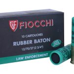 Fiocchi Less Lethal Ammunition 12 Gauge 2-3/4" 4.8 Gram Rubber Baton Slug