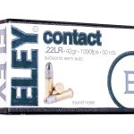 Eley Contact Semi-Auto Ammunition 22 Long Rifle Subsonic 42 Grain Lead Round Nose