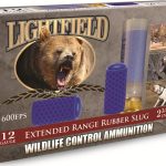 Lightfield Wildlife Control Less Lethal Ammunition 12 Gauge 2-3/4" Extended Range Rubber Slug Box of 5